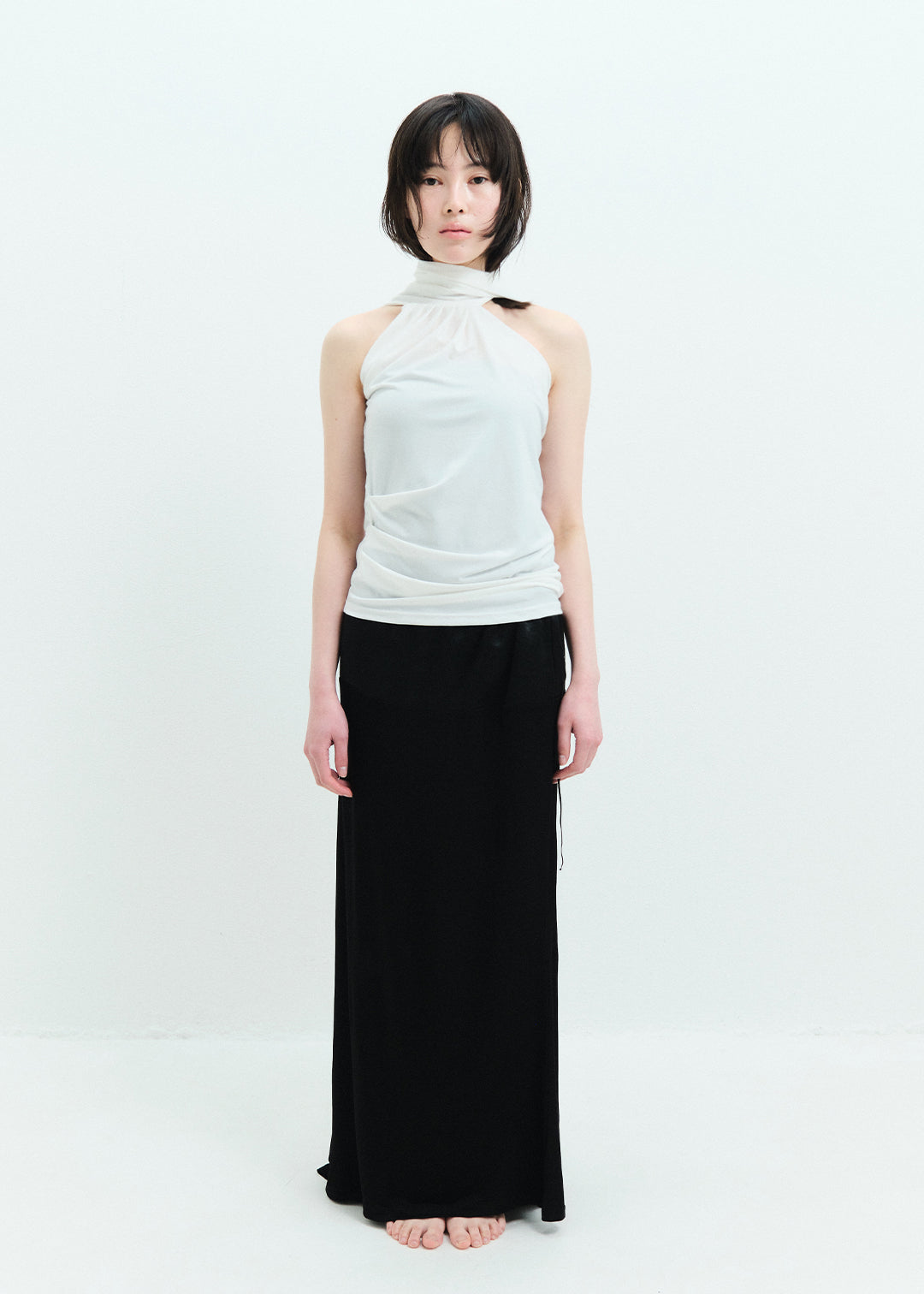 トップス commesi studio Neck Note Top (Ivory) TOPS – COMME SI STUDIO