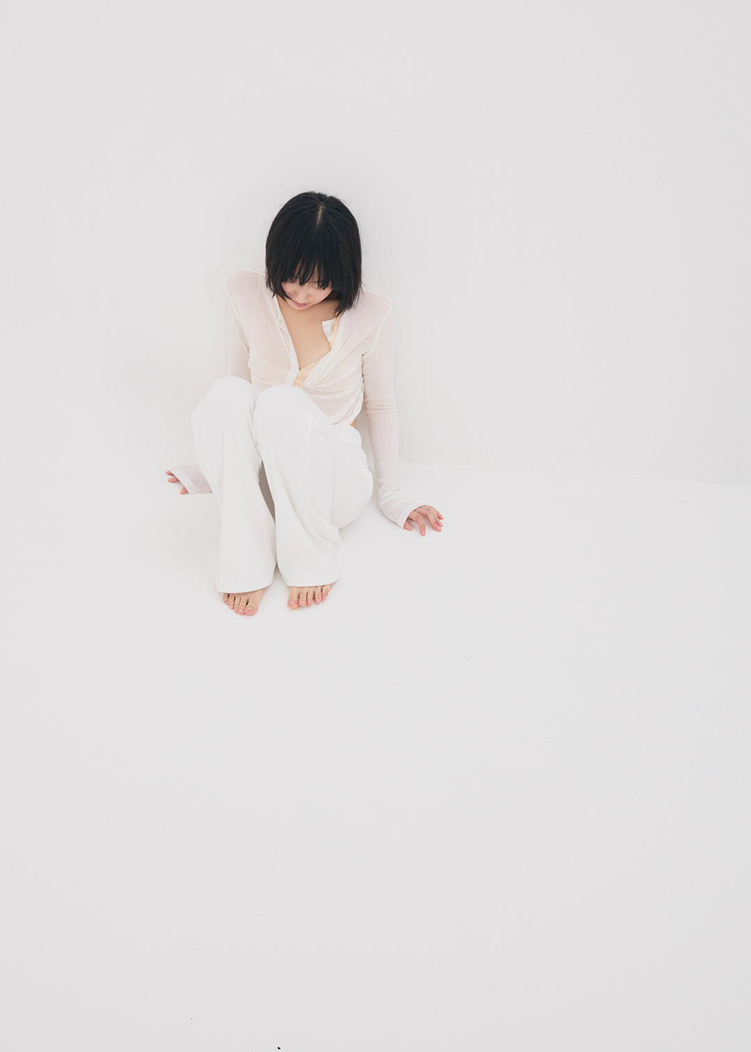 【NEW】Basic Stretch Leggings (Ivory)