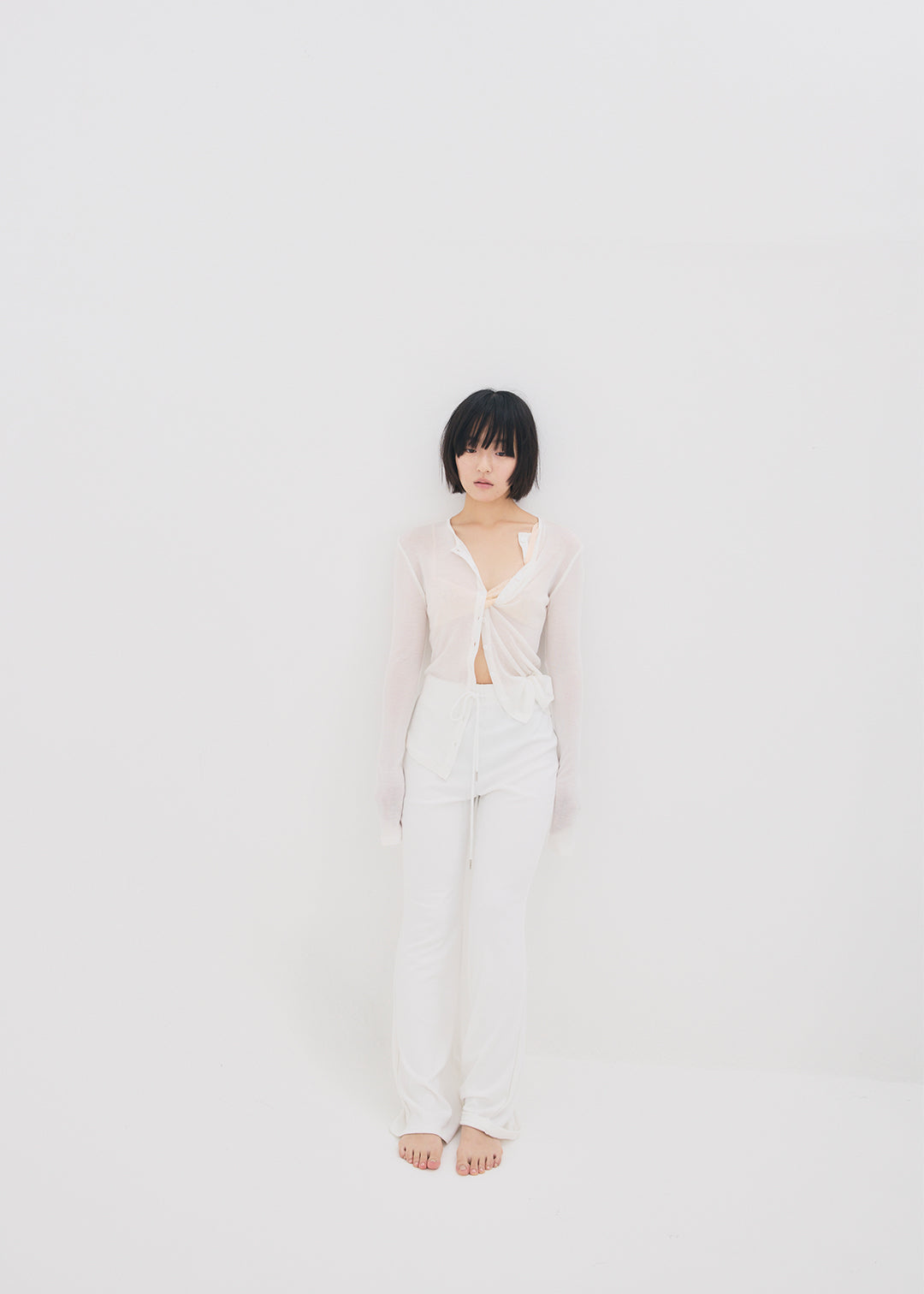 【NEW】Basic Stretch Leggings (Ivory)