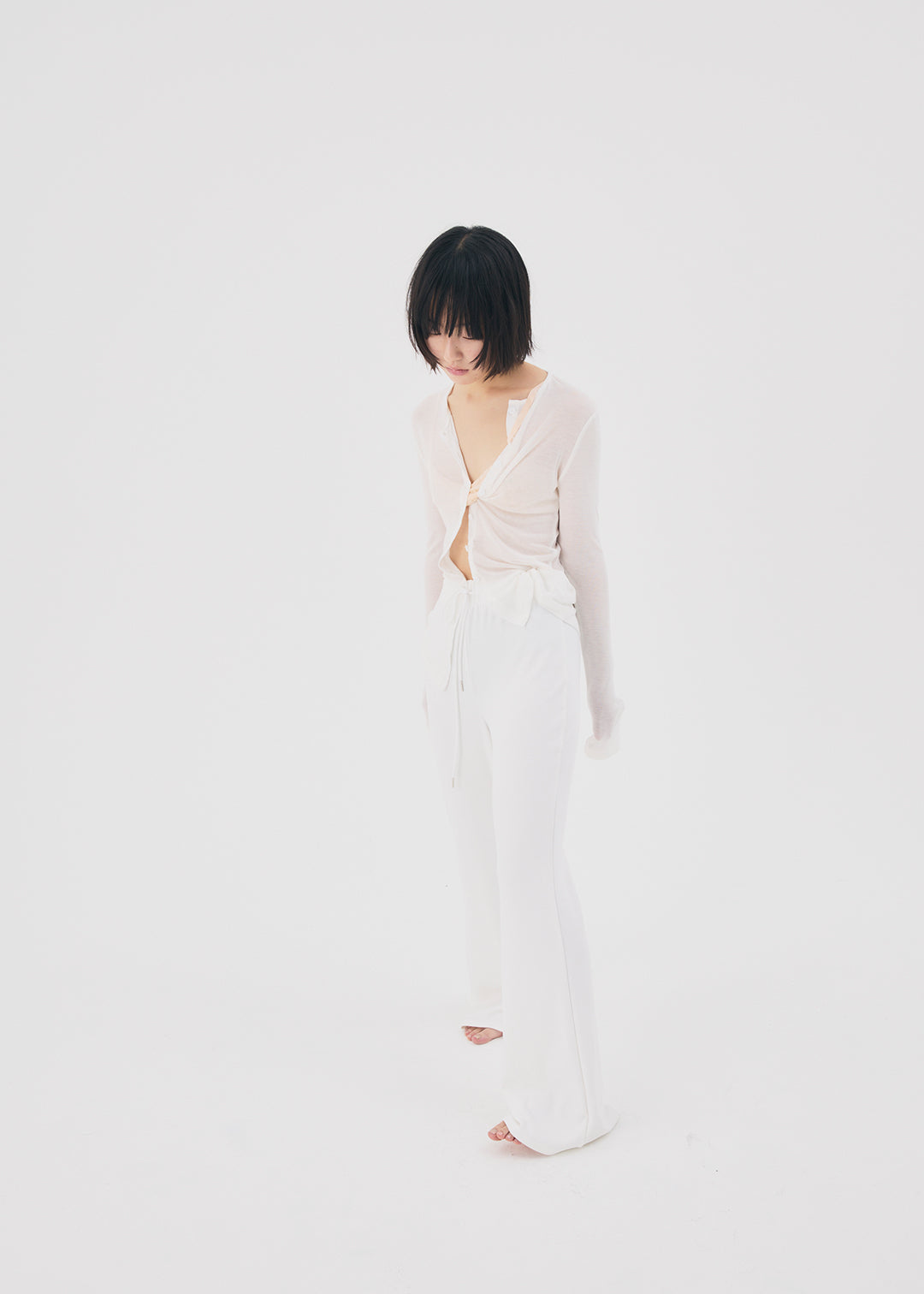 【NEW】Basic Stretch Leggings (Ivory)