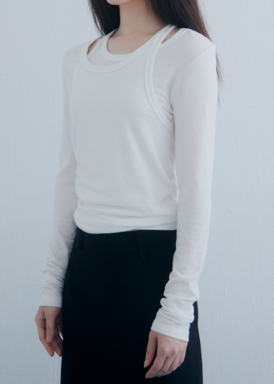 Neck Note Top (Ivory)