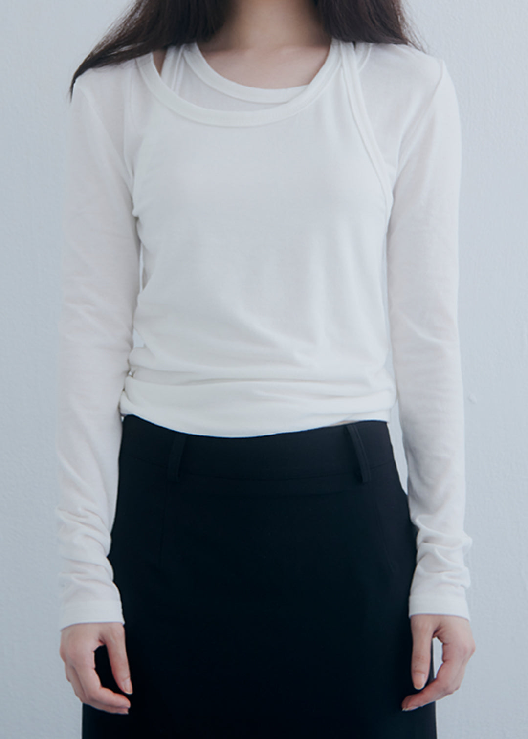 Neck Note Top (Ivory)