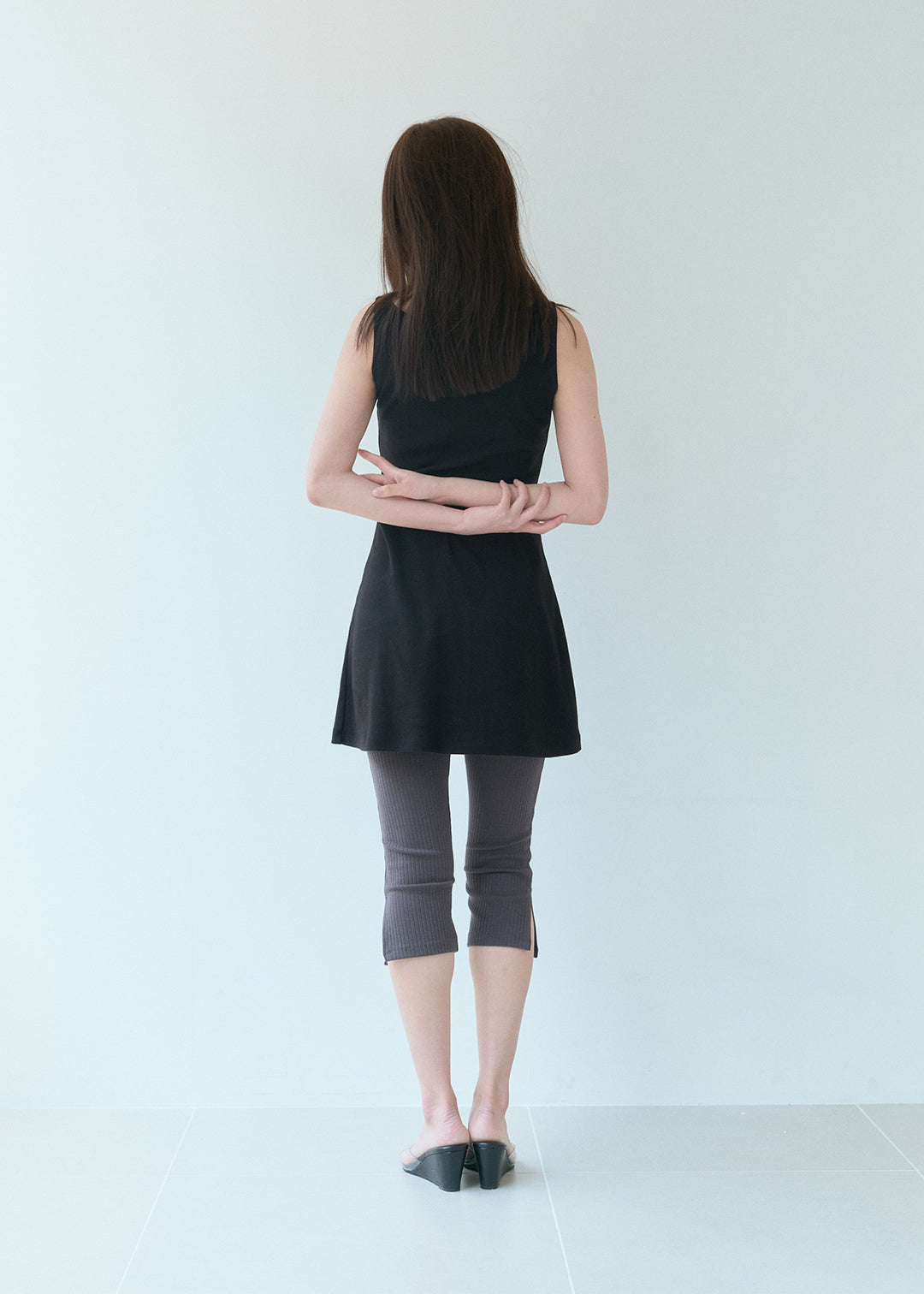 Soft Rib Biker Pants (Moca)