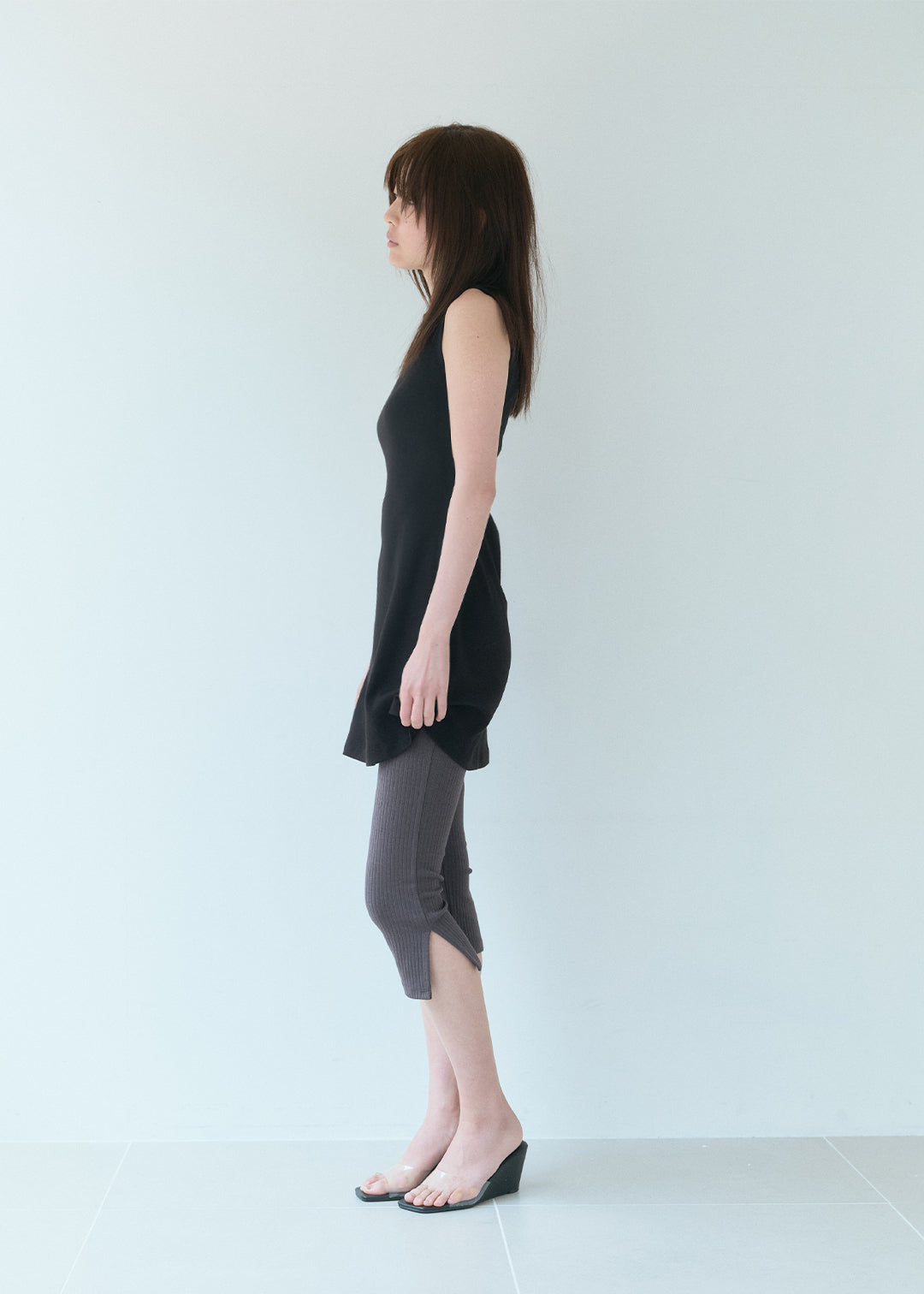 Soft Rib Biker Pants (Moca)