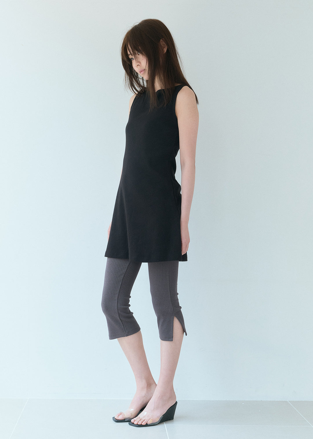 Soft Rib Biker Pants (Moca)