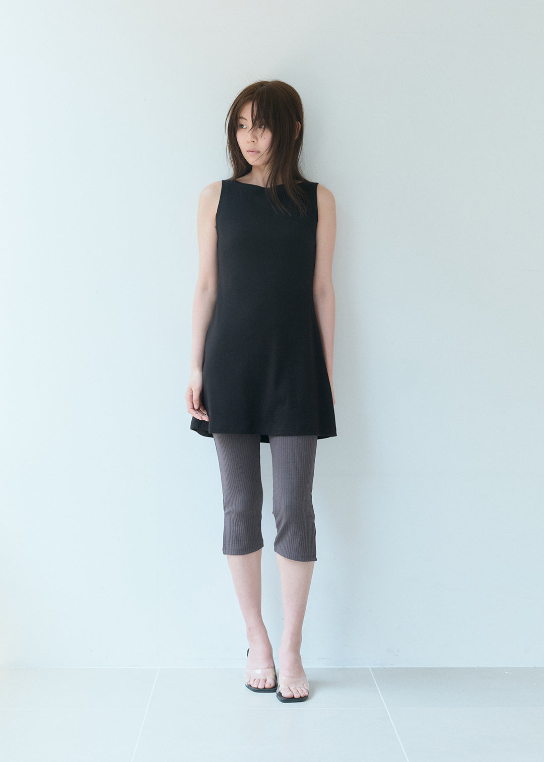 Soft Rib Biker Pants (Moca)