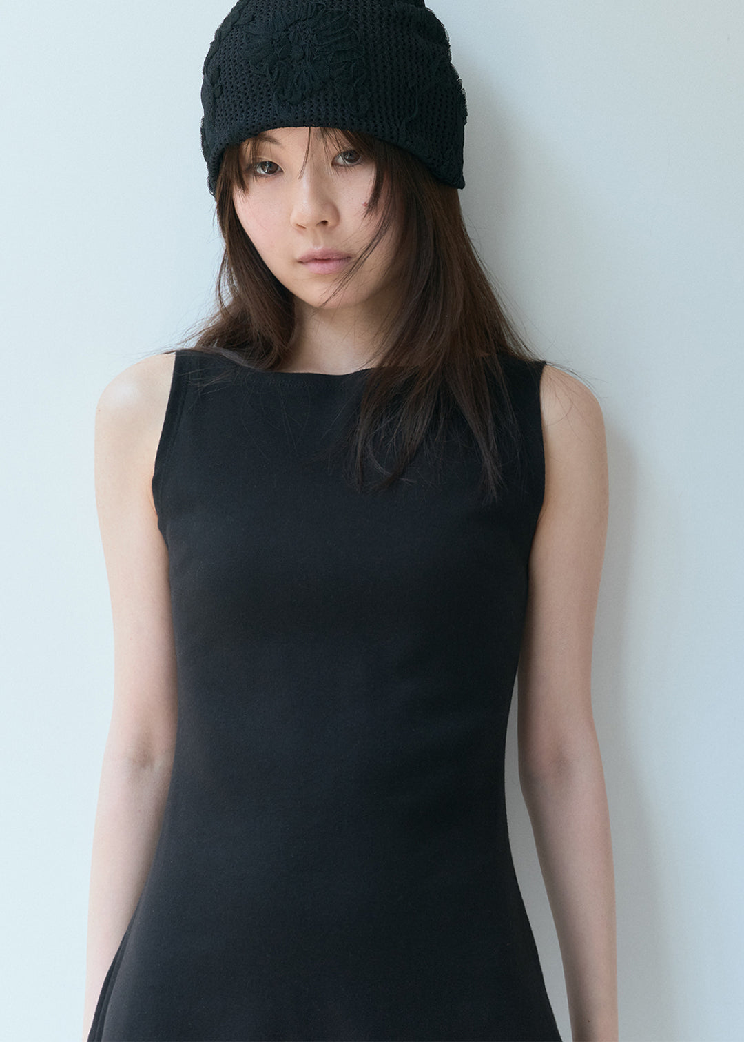 Soft Lace Beanie (Black)