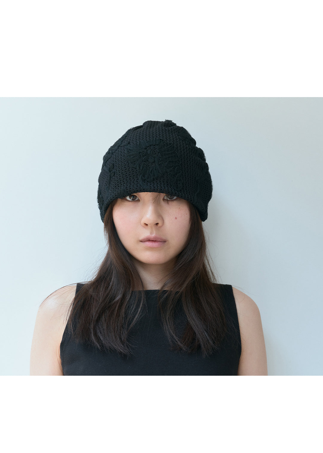 Soft Lace Beanie (Black)