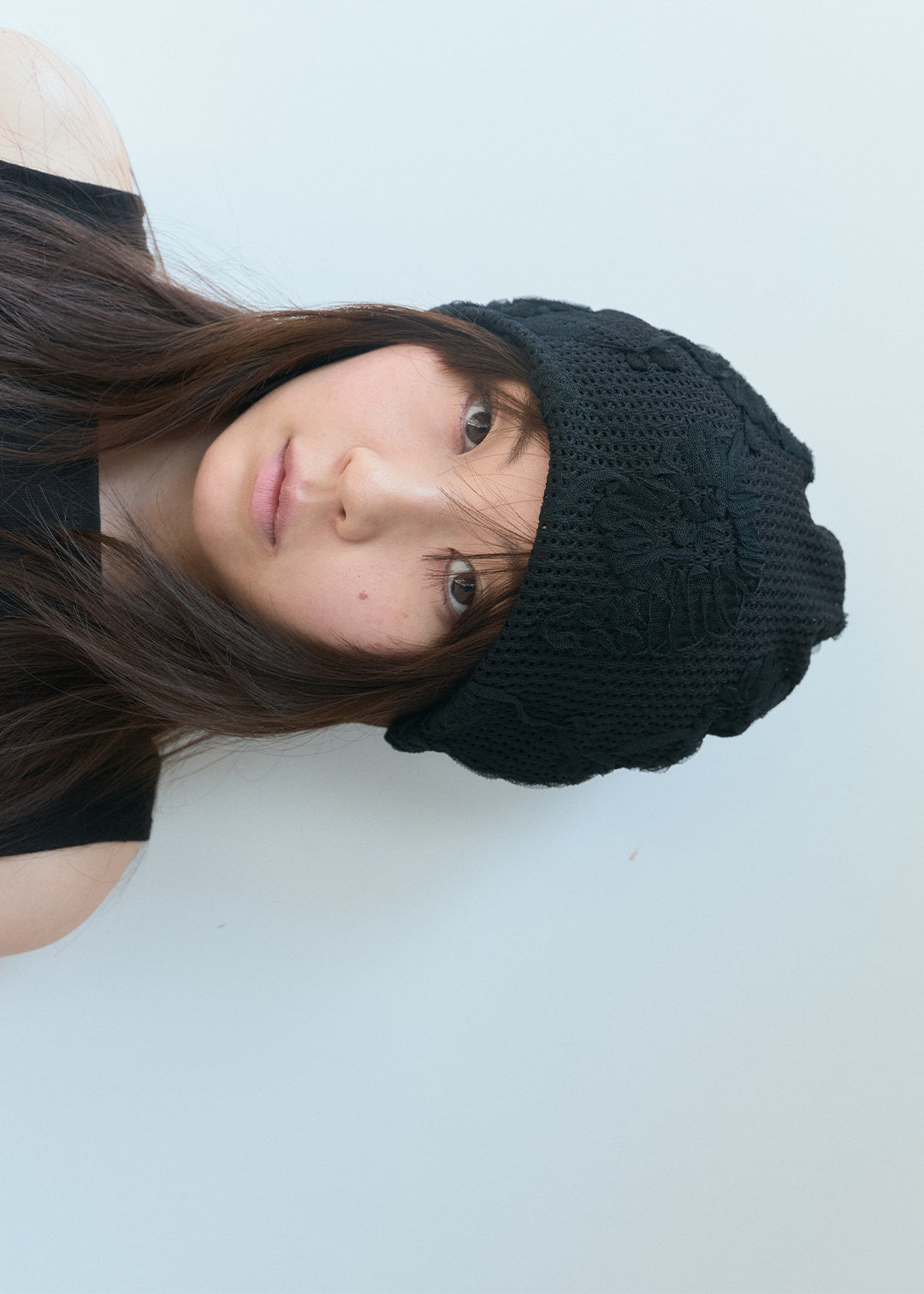 Soft Lace Beanie (Black)