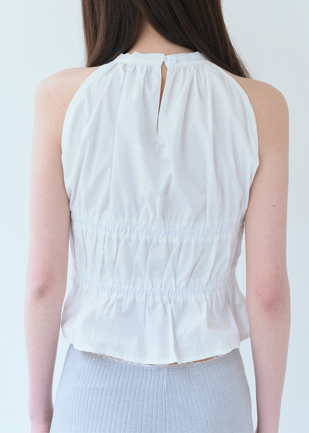 Halter Crop Top (White)