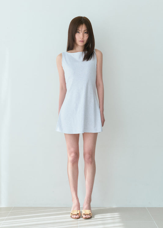 【7/4(Sat) 12:00】Cotton Sleeveless Dress (Melange Gray)