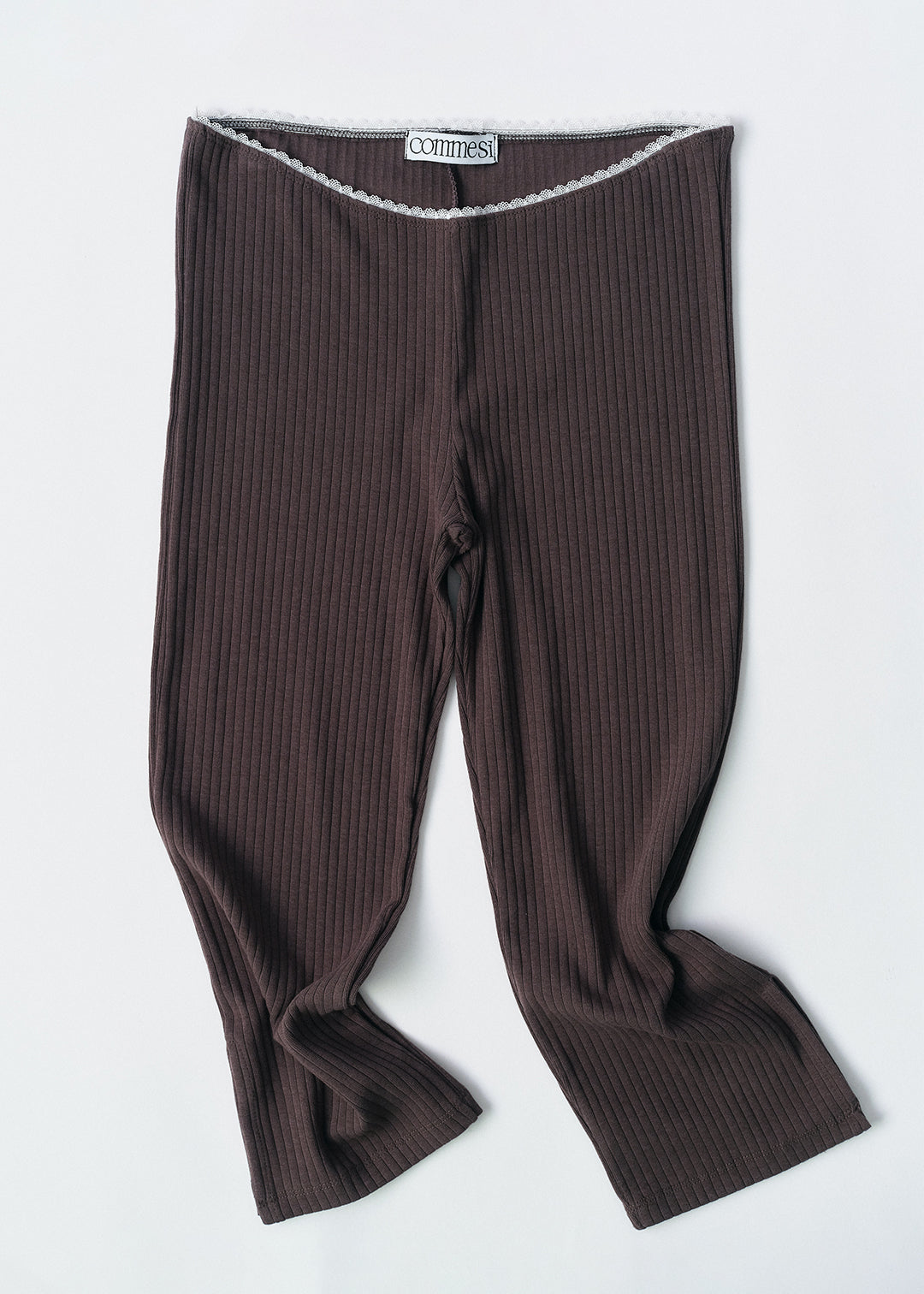 Soft Rib Biker Pants (Moca)