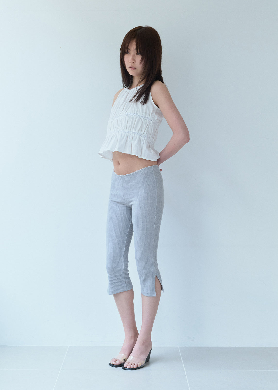 Halter Crop Top (White)