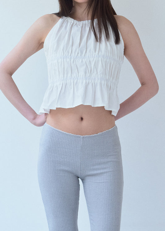 Halter Crop Top (White)