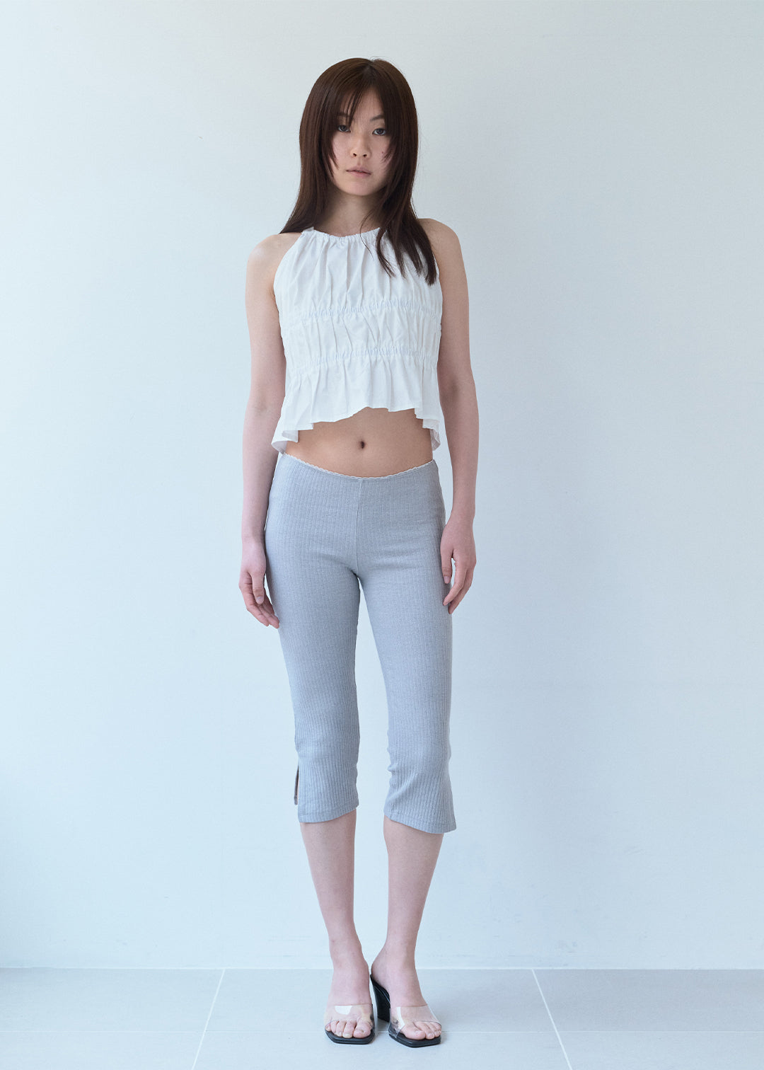 Halter Crop Top (White)