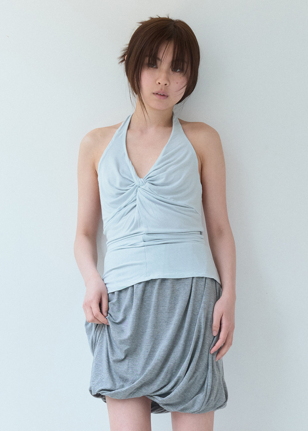 【6/20(Sat) 12:00】Drape Balloon Skirt (Gray)