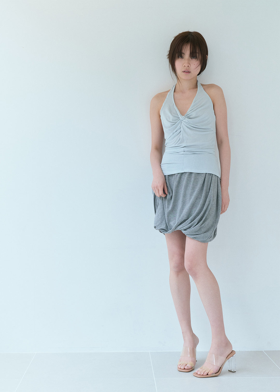 【6/20(Sat) 12:00】Drape Balloon Skirt (Gray)