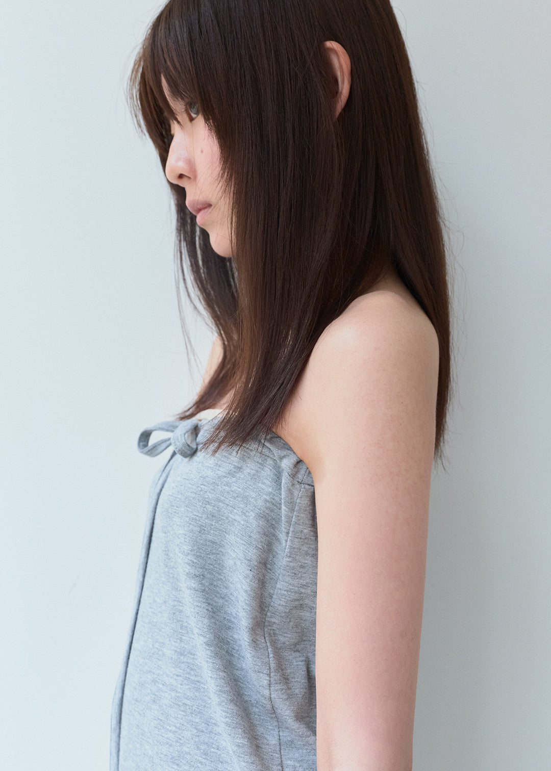 【6/20(Sat) 12:00】Waist Ribbon Long Skirt (Gray)
