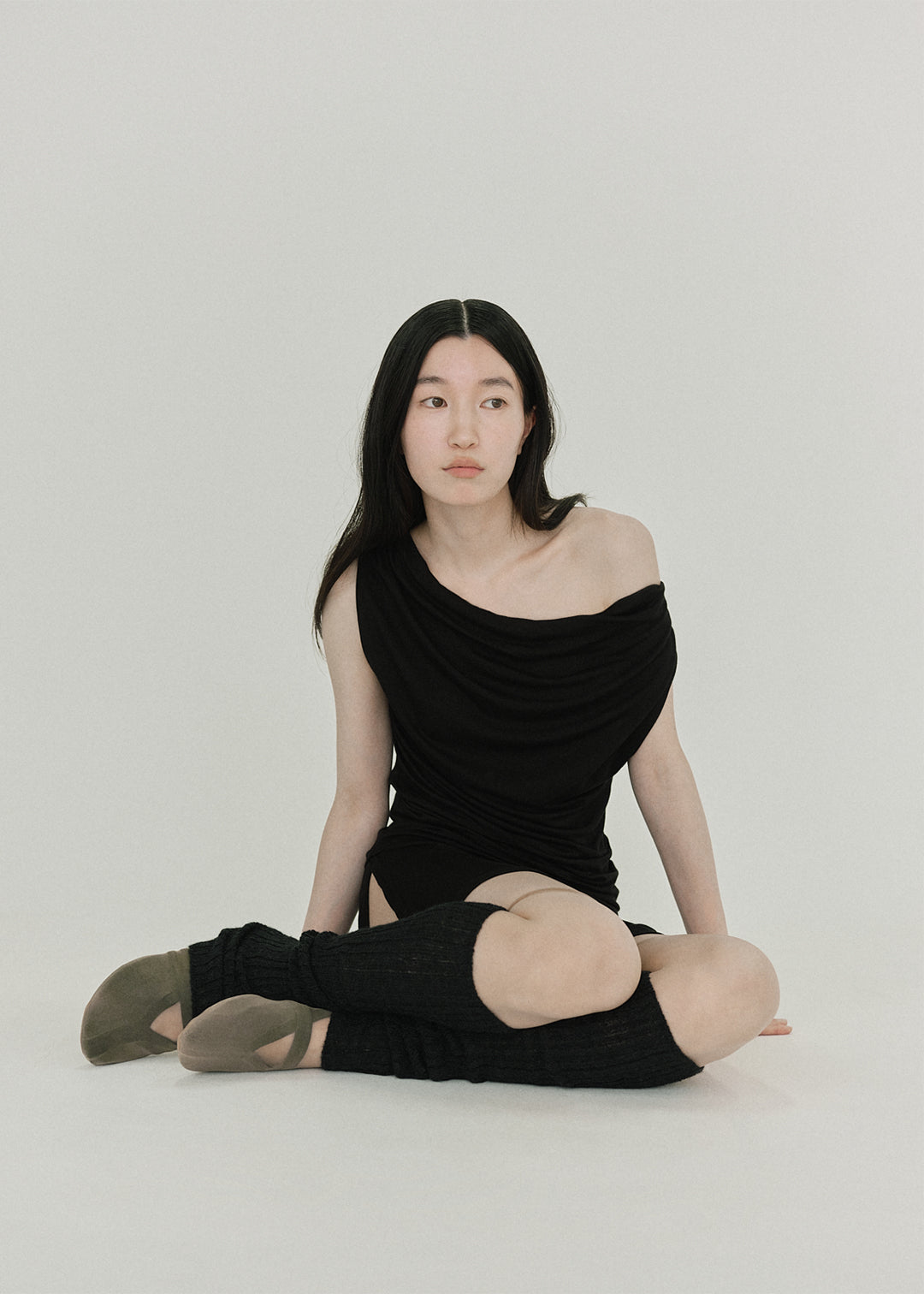 【MỚI】Áo Drape 2 chiều (Đen)
