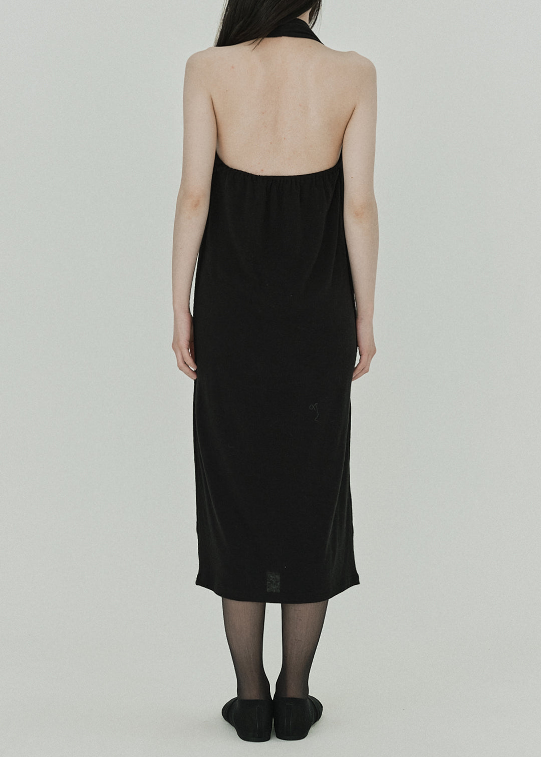 【NEW】Halter Neck Dress (Black)