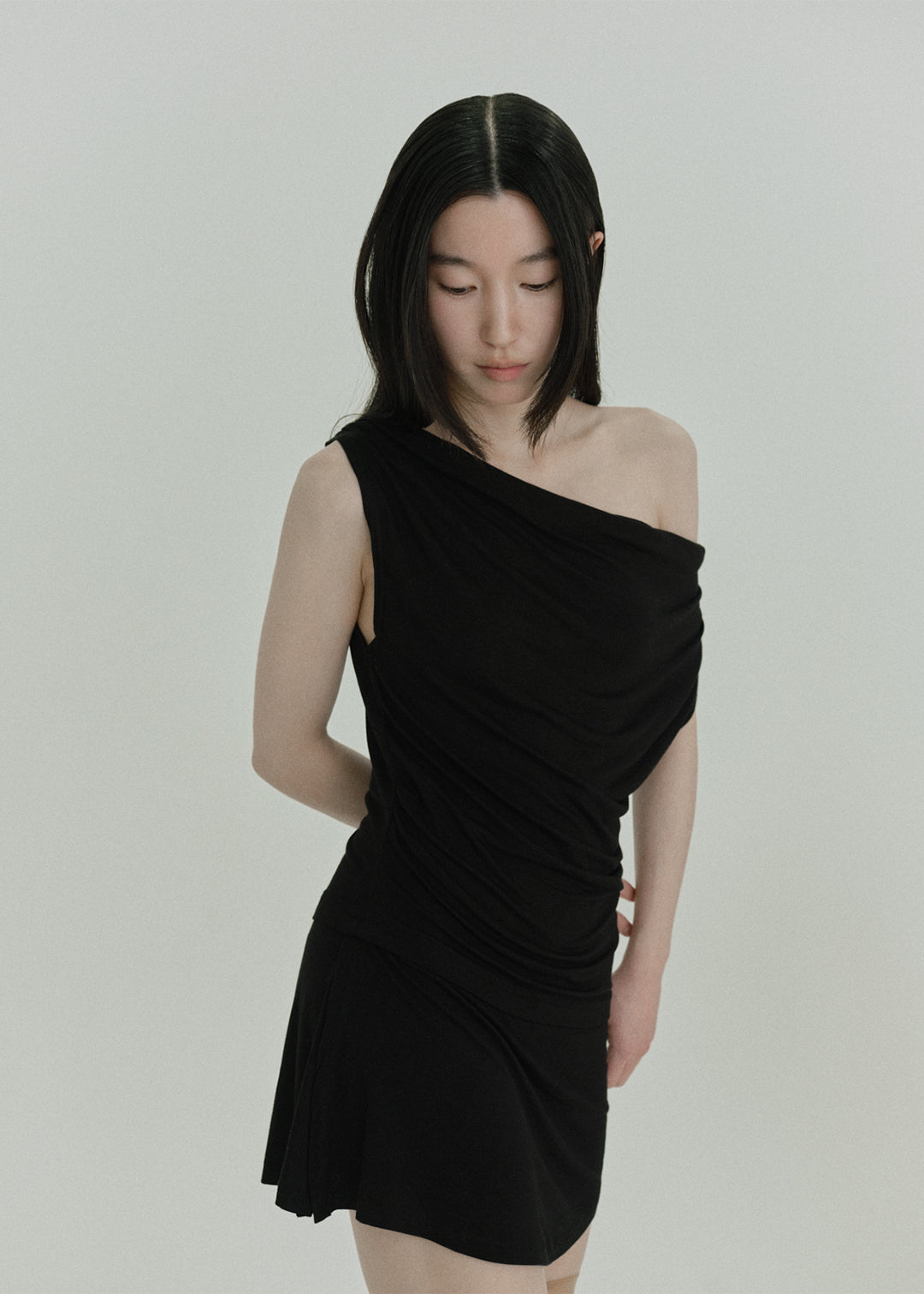 【MỚI】Áo Drape 2 chiều (Đen)
