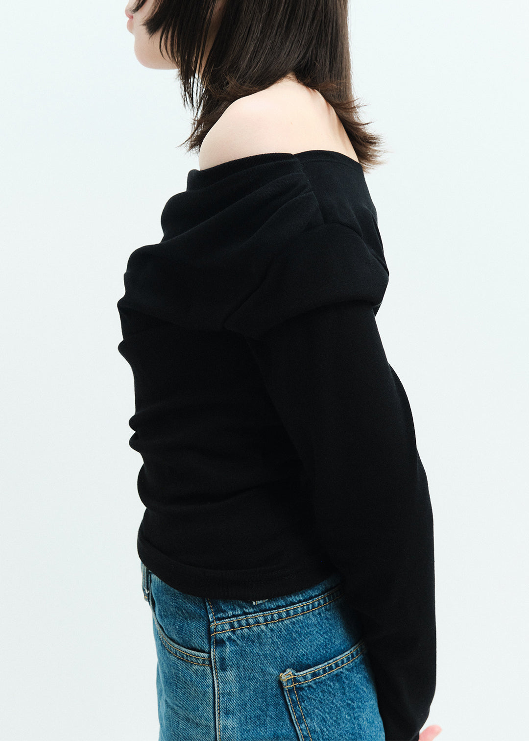 2Way Basic Top (Black) – COMME SI STUDIO