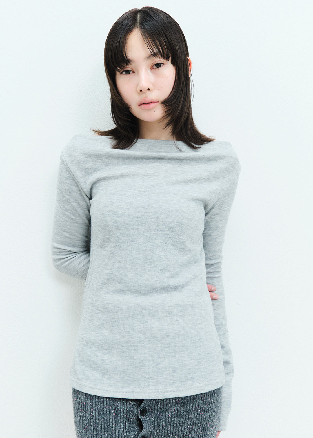 2Way Slit Top (Gray)