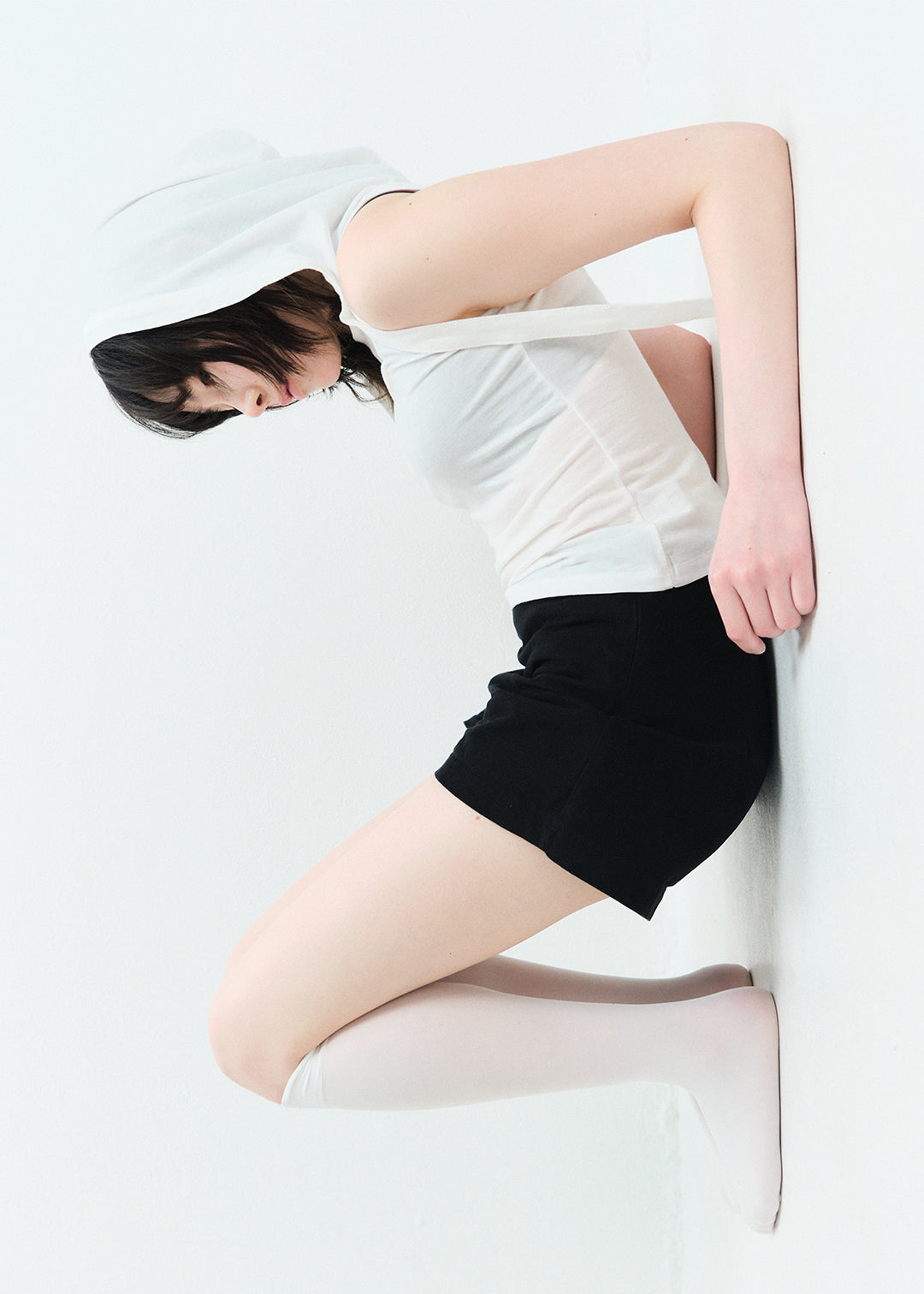 Hoodie Set Top (White)