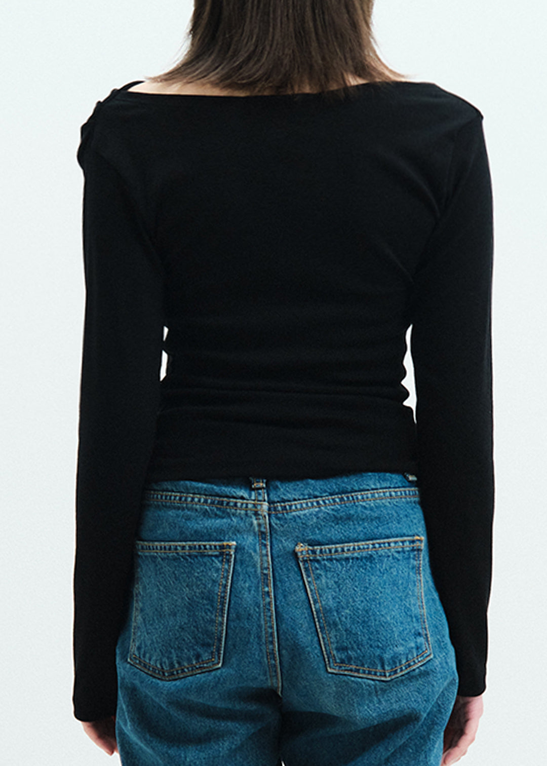 2Way Basic Top (Black) – COMME SI STUDIO