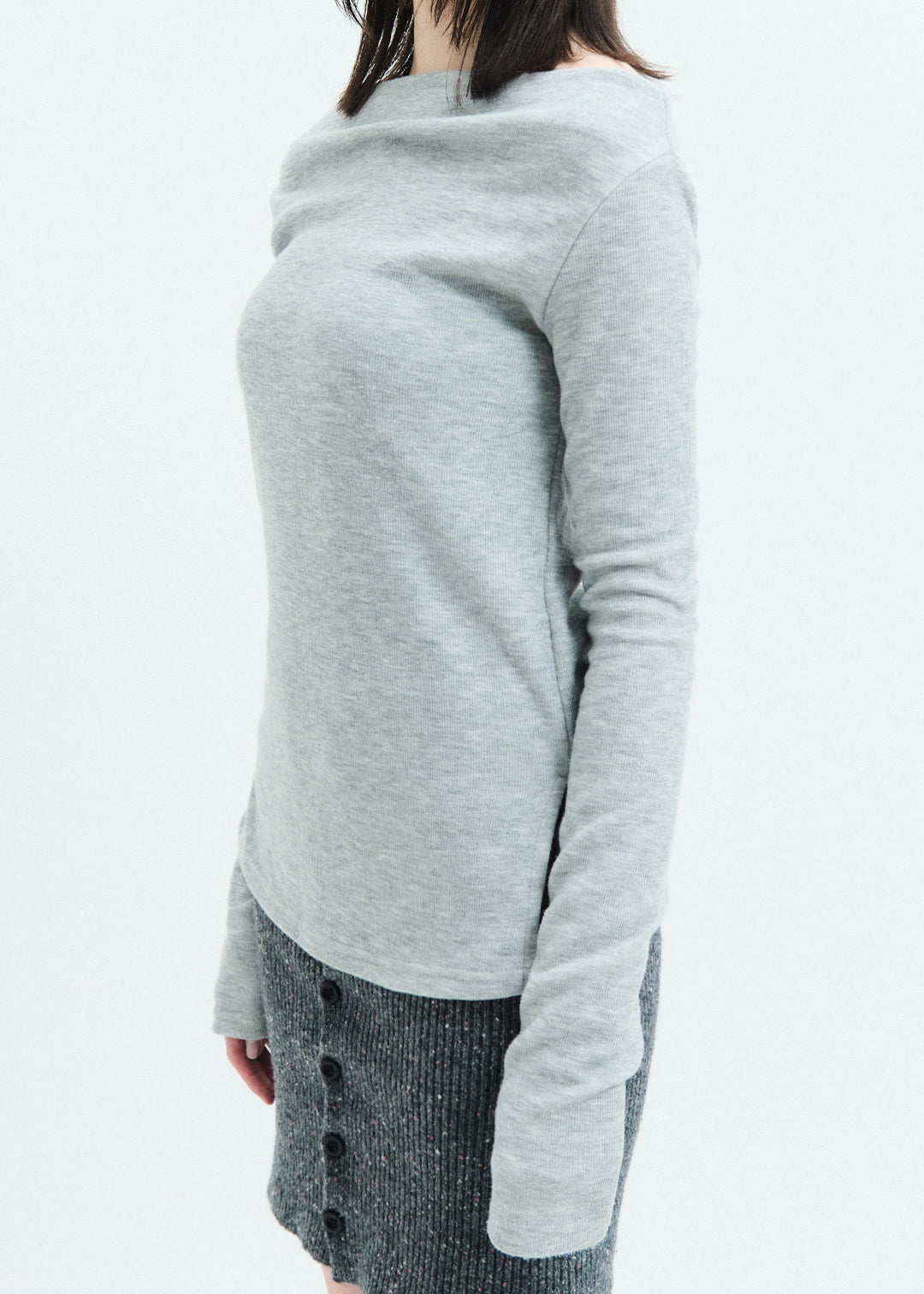 2Way Slit Top (Gray)