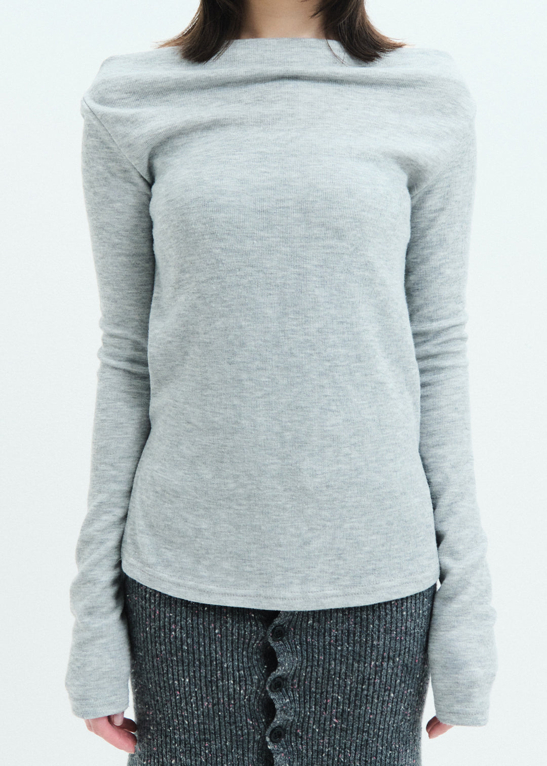 2Way Slit Top (Gray)