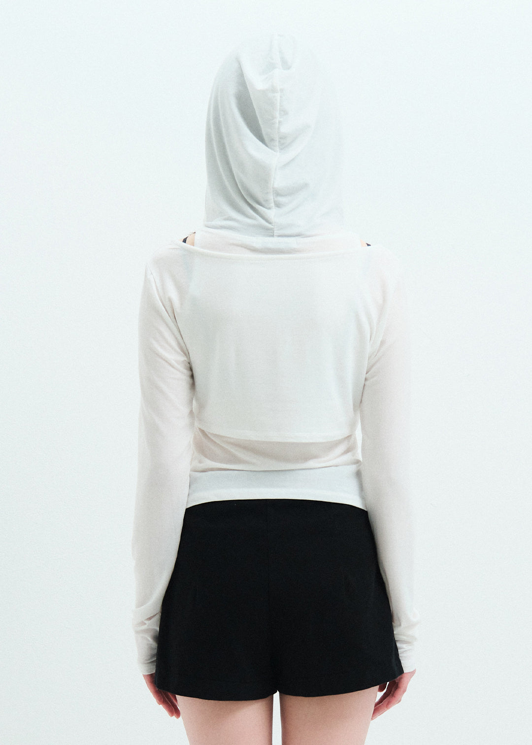 Hoodie Set Top (White)