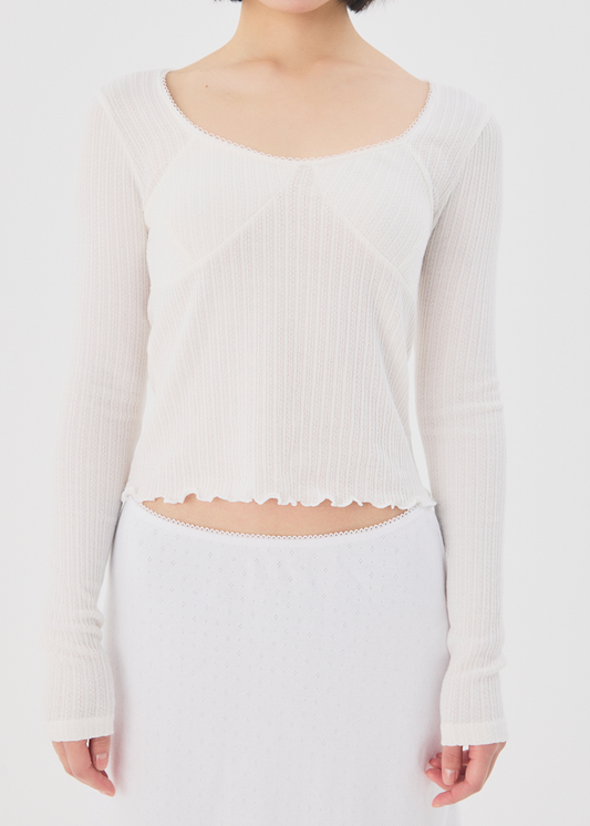 【NEW】Lingerie Top (White)