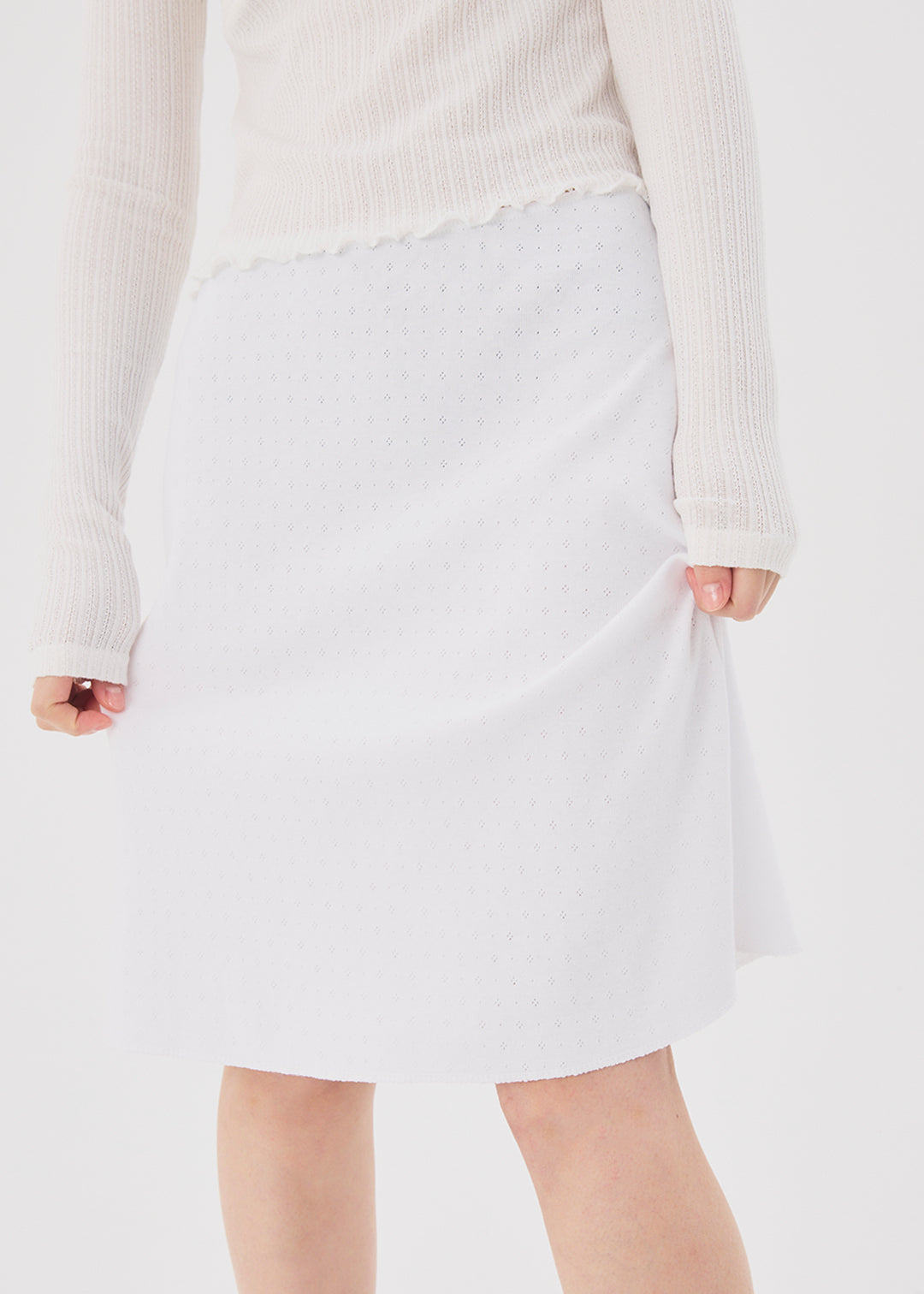 【NEW】Cotton Skirt (White)