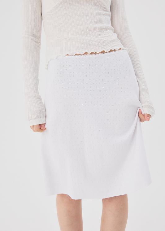 Cotton Skirt (White)