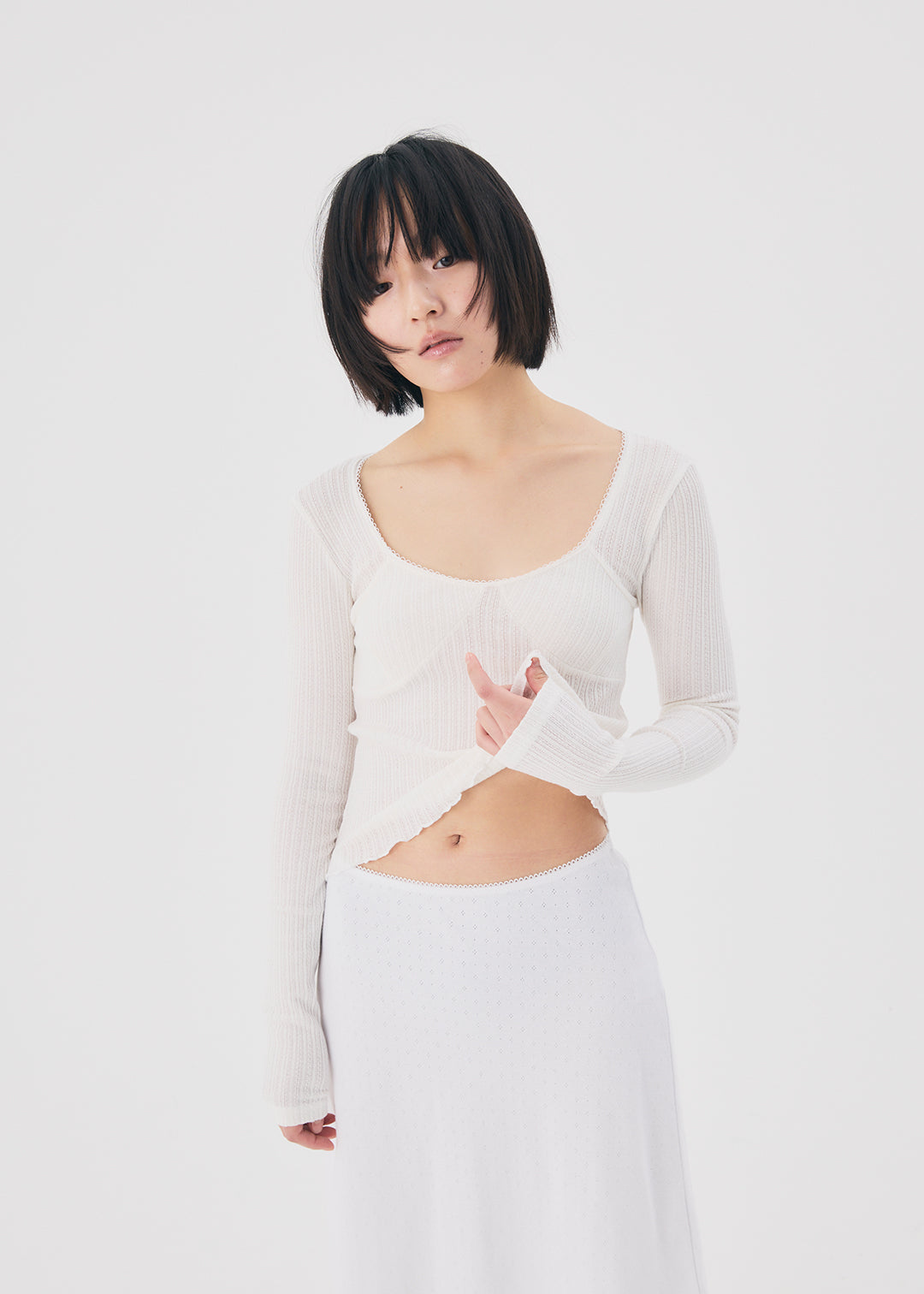 【NEW】Lingerie Top (White)