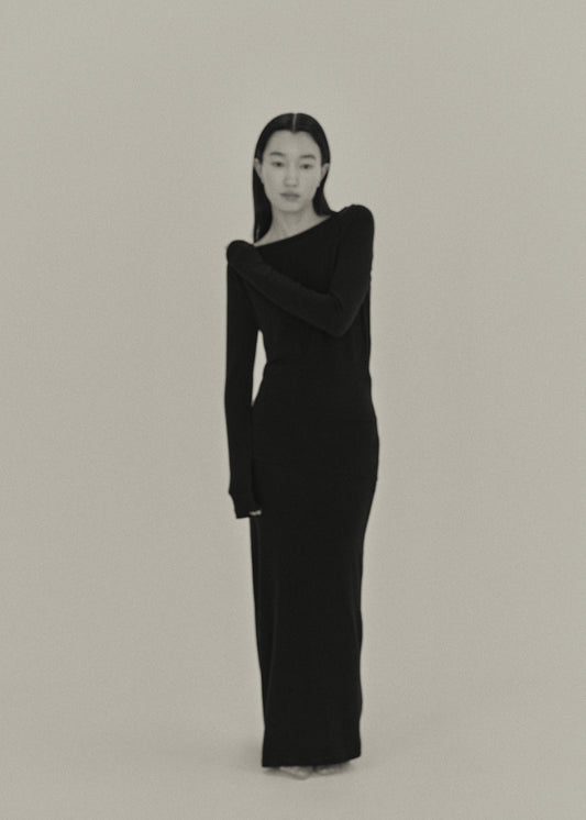 【RESTOCK】Flow Line Dress (Black)