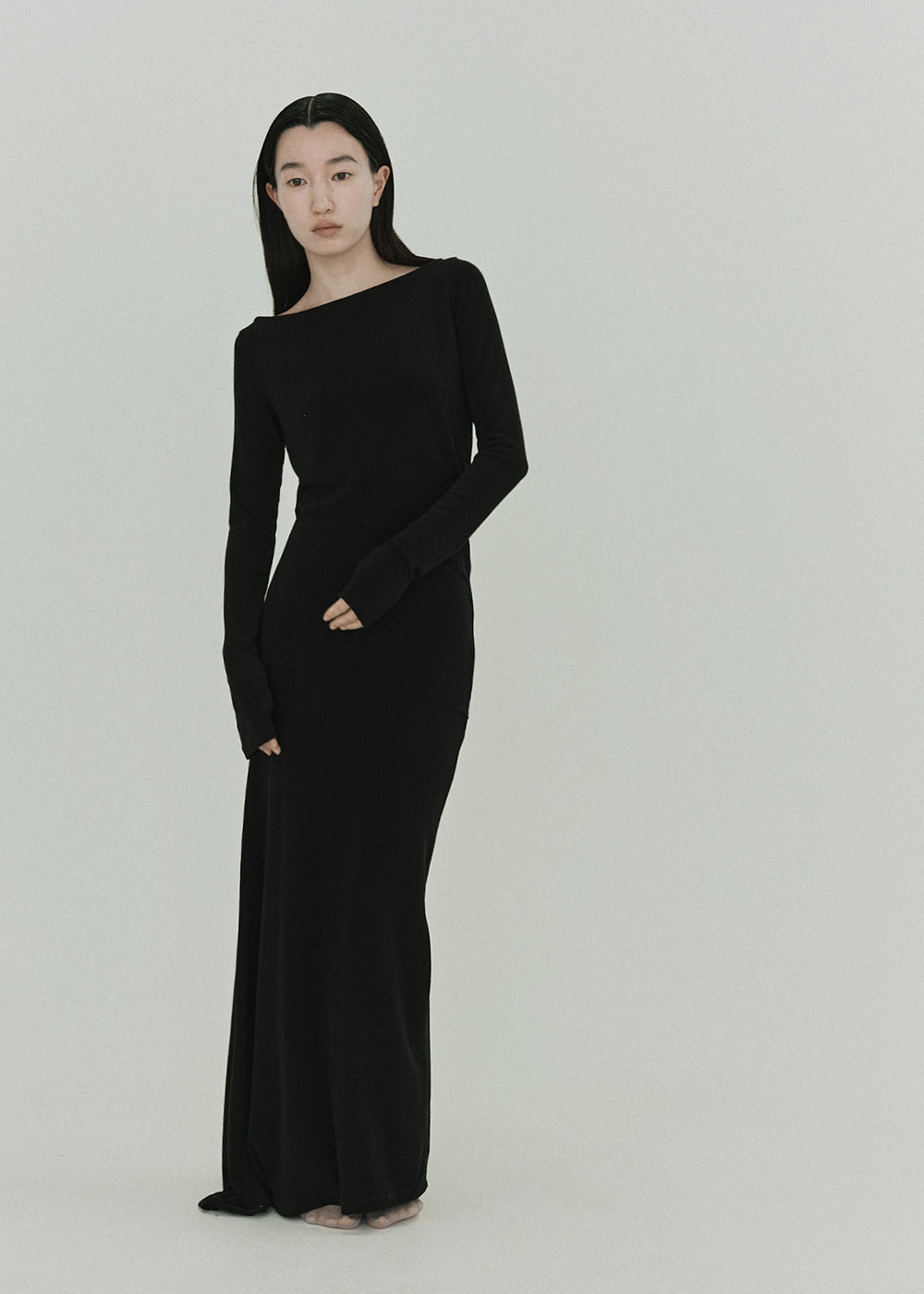 【RESTOCK】Flow Line Dress (Black)