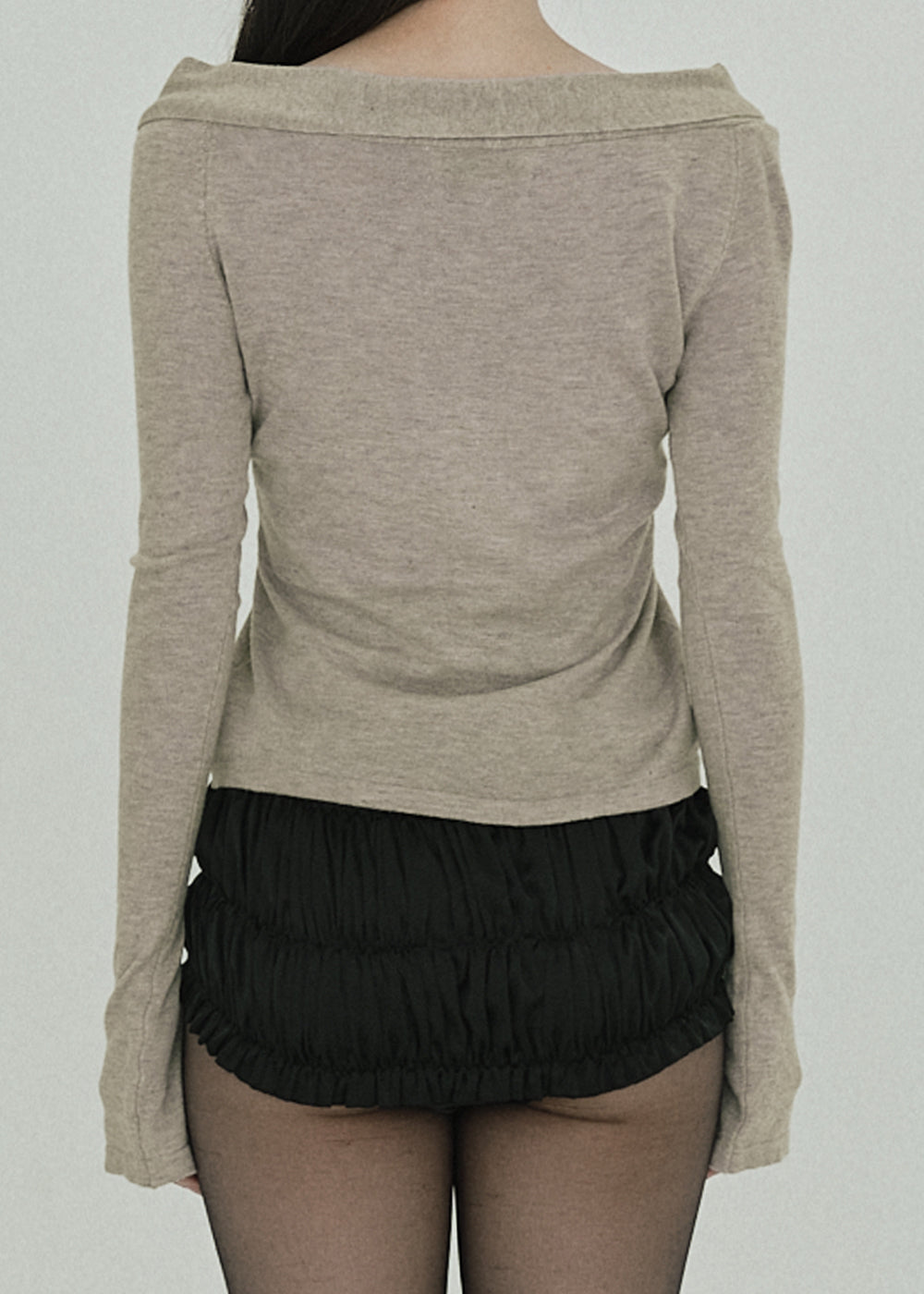 【RESTOCK】Ribbon Knit Top (Oatmeal)