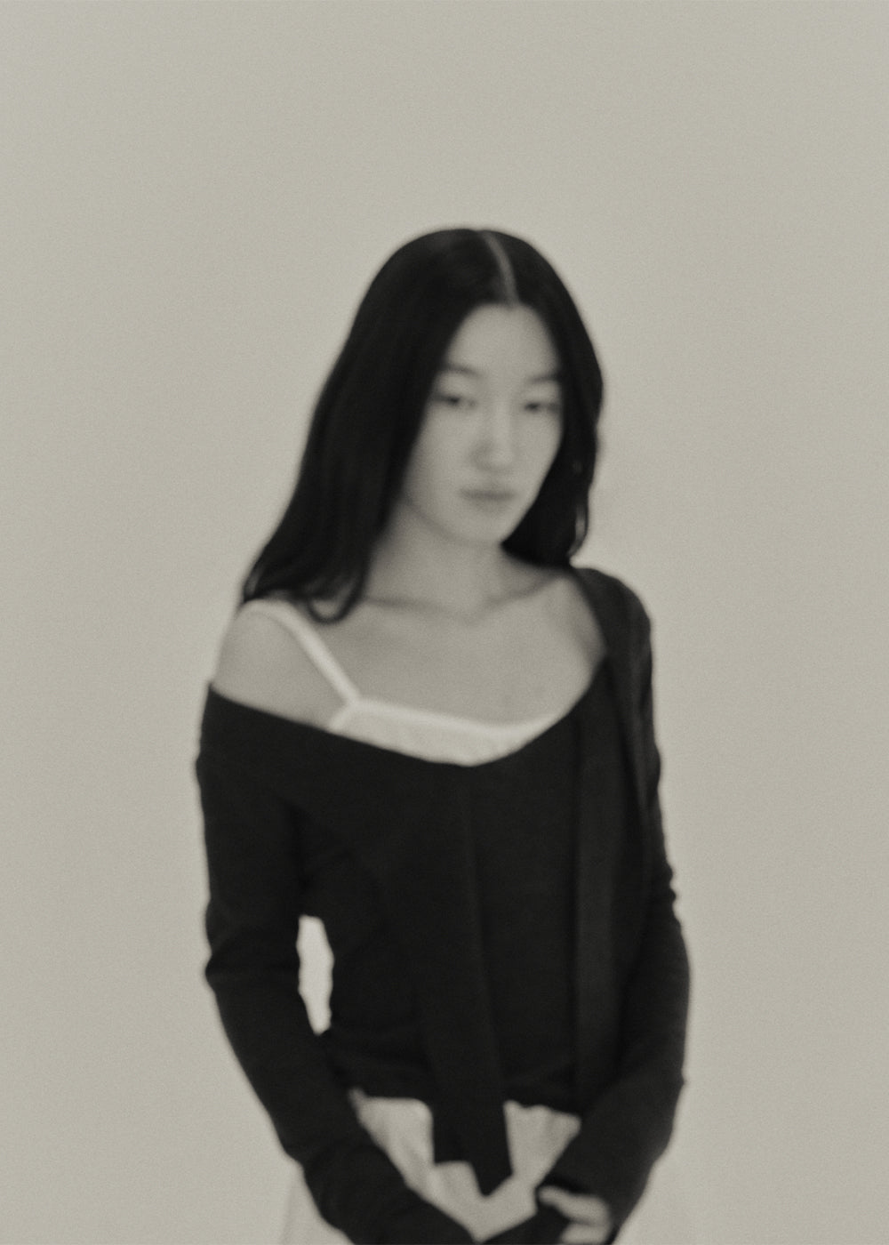【RESTOCK】Ribbon Knit Top (Charcoal)