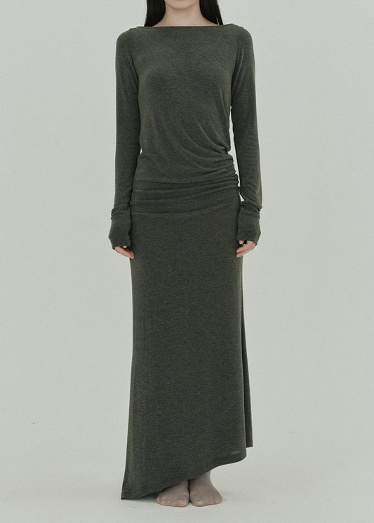 Flow Line Dress (Gray)