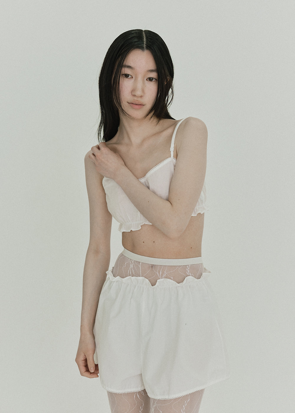 【RESTOCK】Race Cotton Bustier (White)