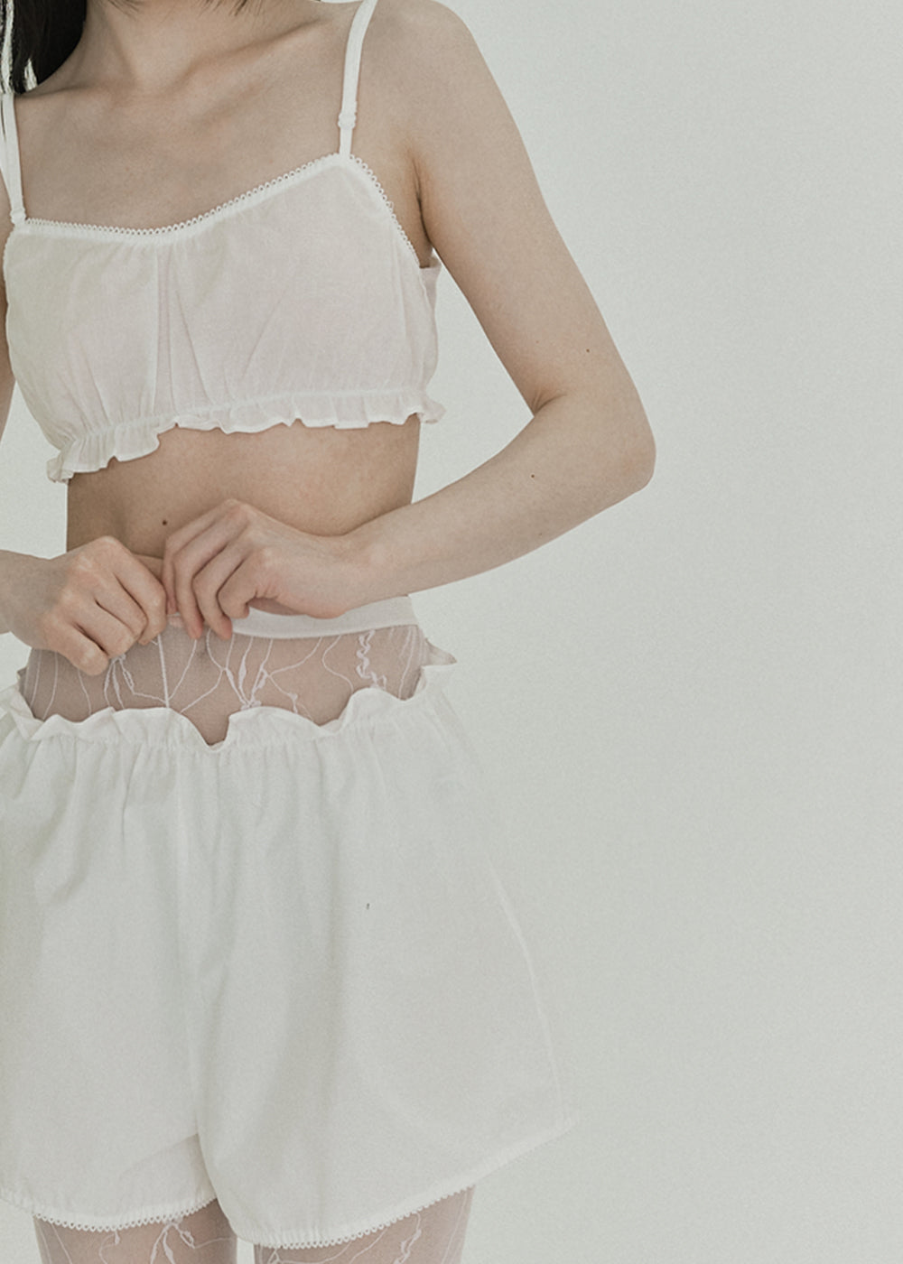 【RESTOCK】Race Cotton Bustier (White)