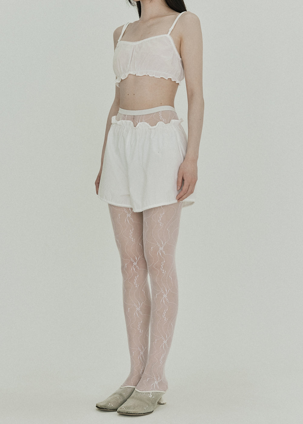 【RESTOCK】Race Cotton Bustier (White)