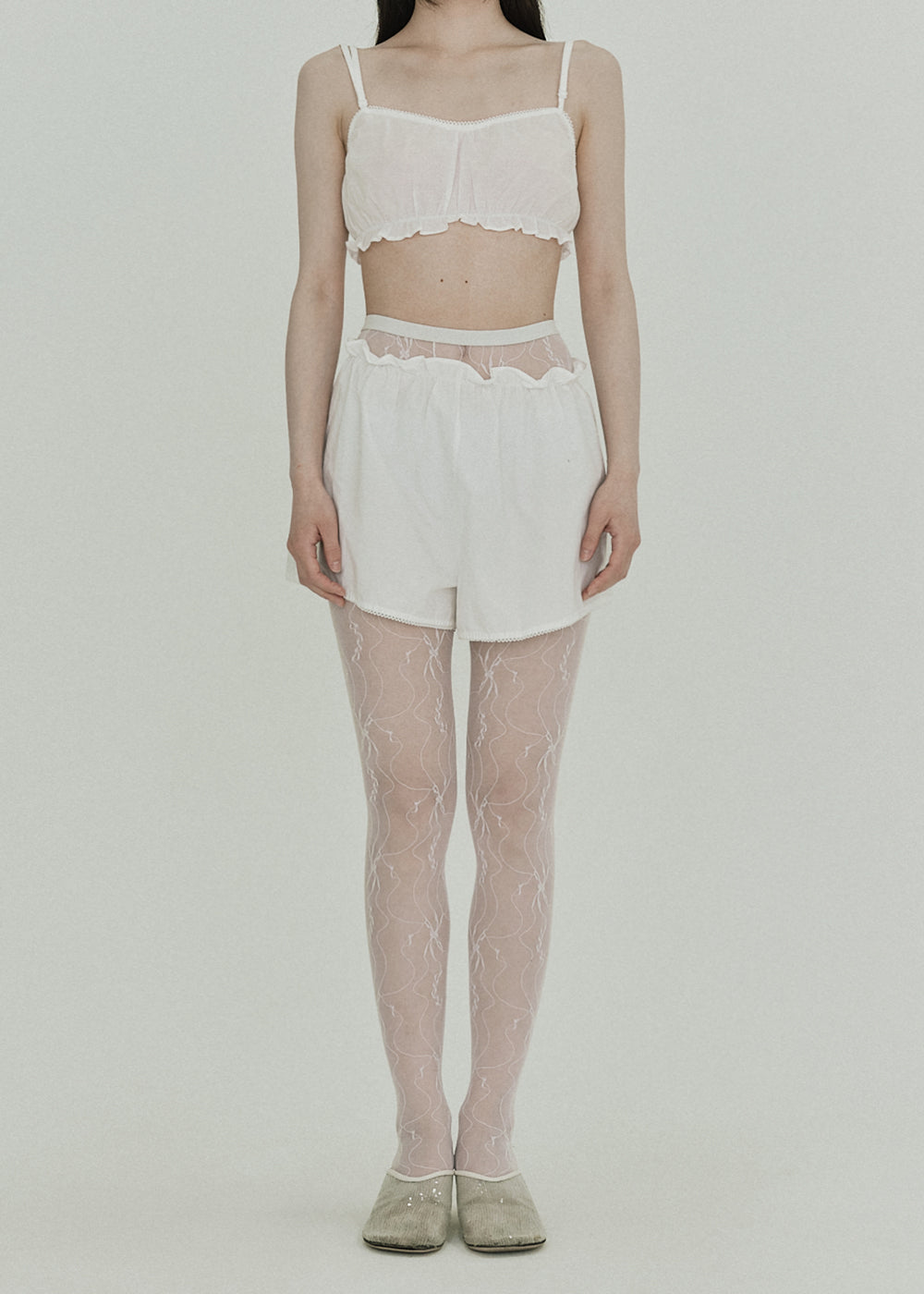 【RESTOCK】Race Cotton Bustier (White)