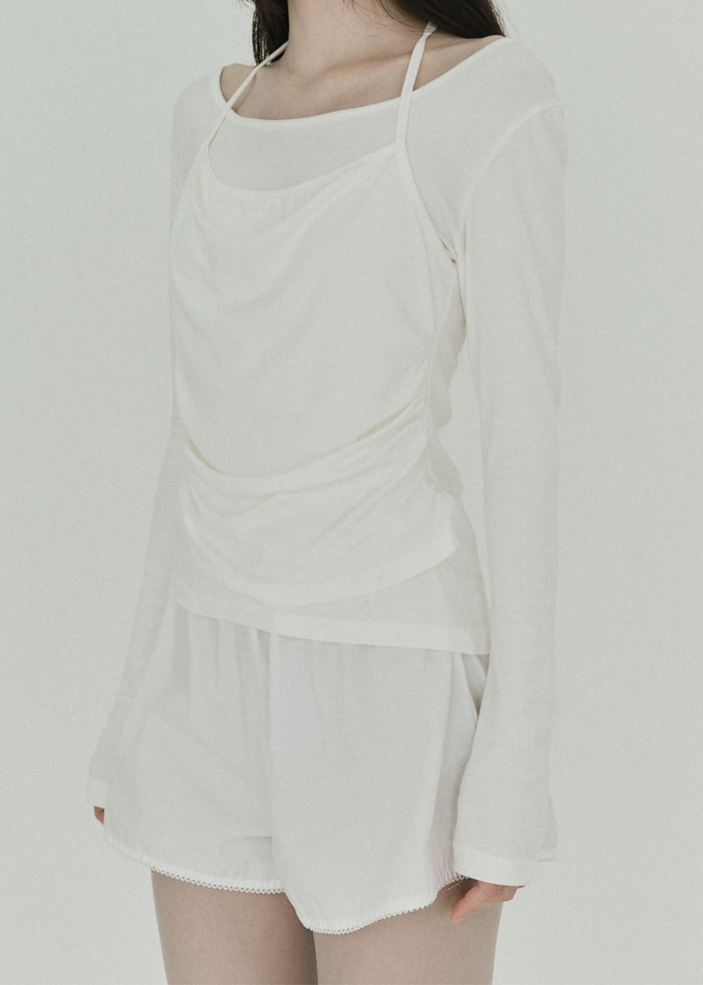SoftTouch Cami Top (Ivory) – COMME SI STUDIO