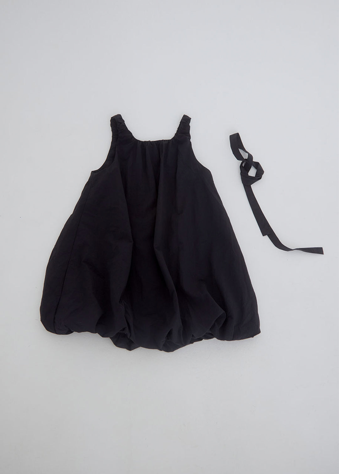 Airy Puff Dress (Black)